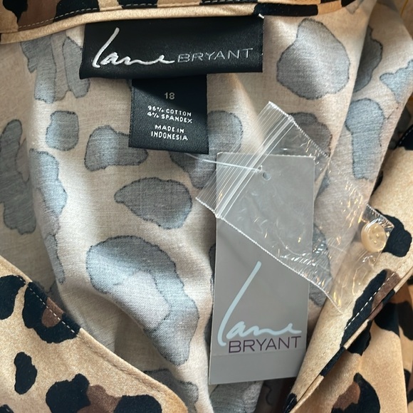 Lane Bryant Animal Print Blouse NWT - Picture 5 of 6